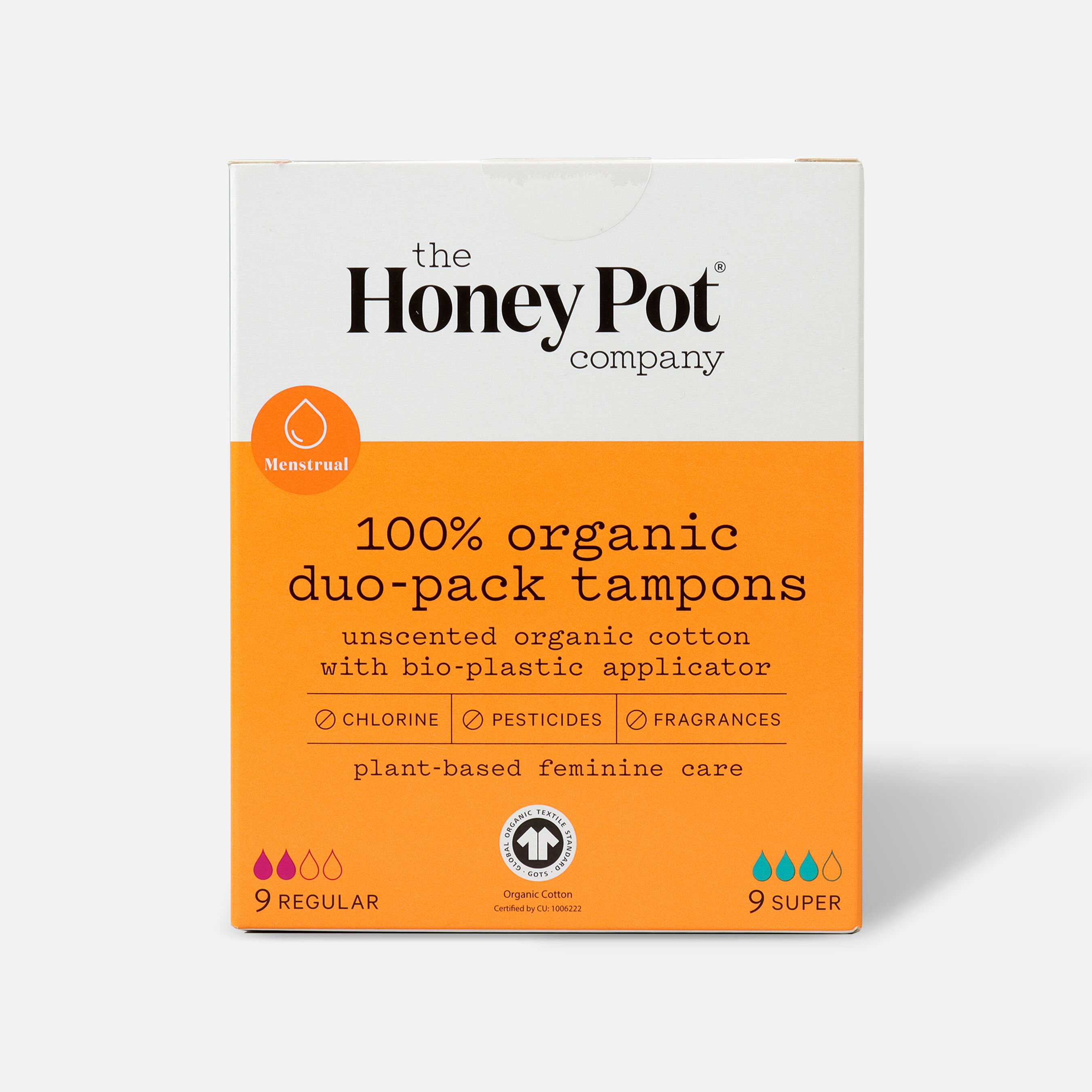 The Honey Pot Organic Tampons 18ct 