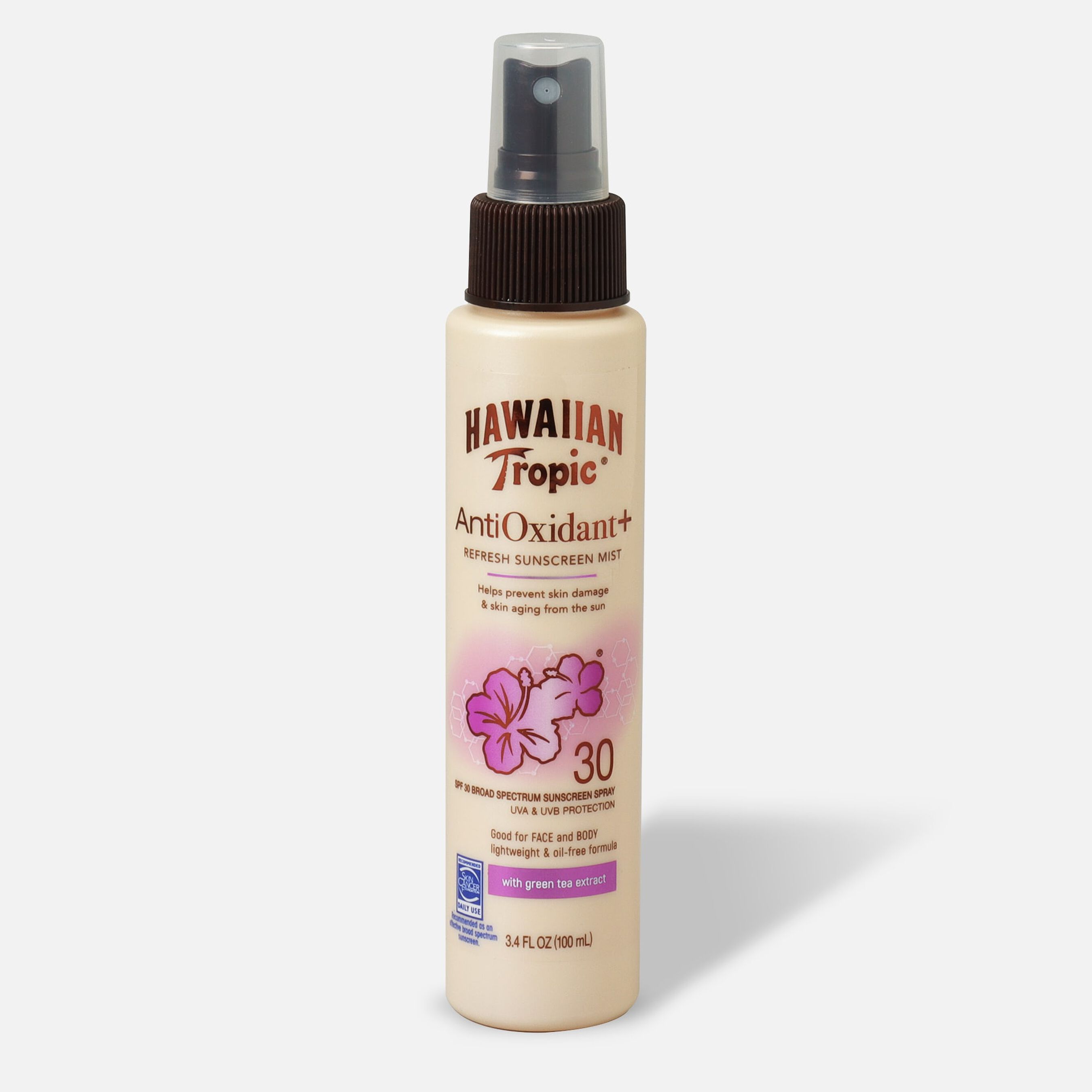 Hawaiian Tropic Antioxidant+ Sunscreen Mist SPF 30, 3.4 oz.