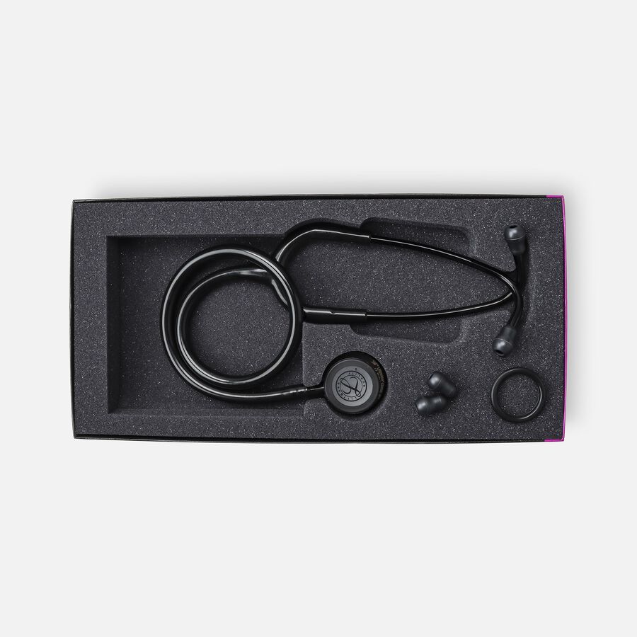 3M Littmann Classic III Stethoscope (5803), Black Tube with Black Edition Chestpiece, 27", , large image number 3