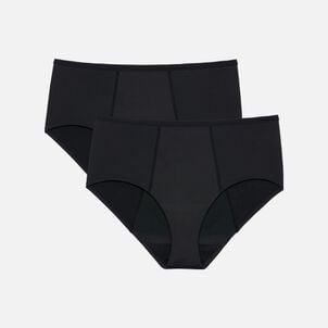 Proof Overnight High-Rise Brief Period Underwear, 2 Pack, Black