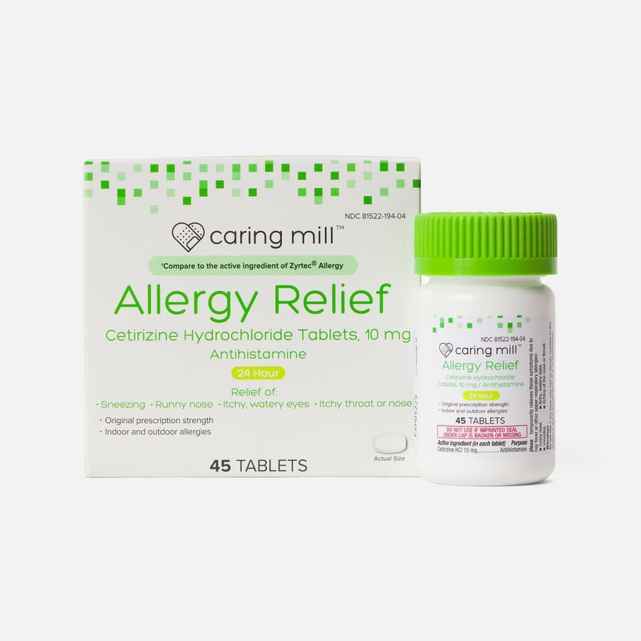 Caring Mill™ All-Day Allergy Cetirizine Hydrochloride Tablets - 45 ct., , large image number 0