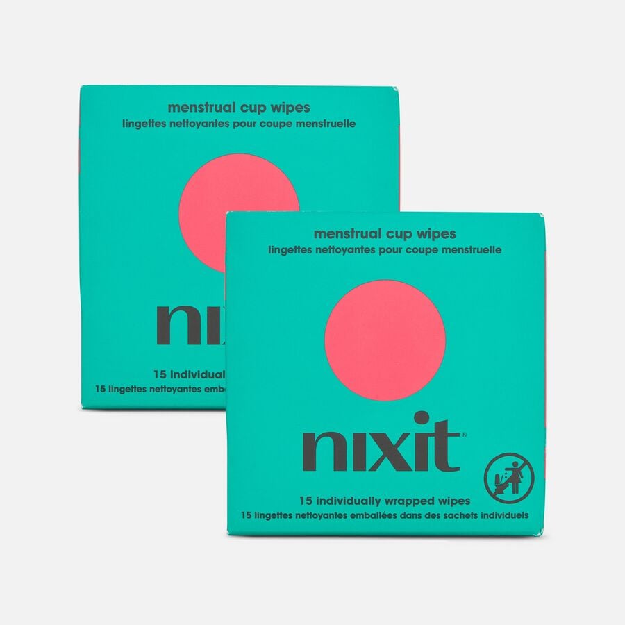 Nixit Menstrual Cup Wipes, 15 ct. (2-Pack), , large image number 0