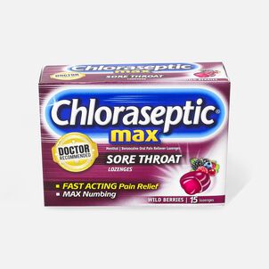 Chloraseptic Max, Wild Berries, Sore Throat Lozenges, 15 ct.