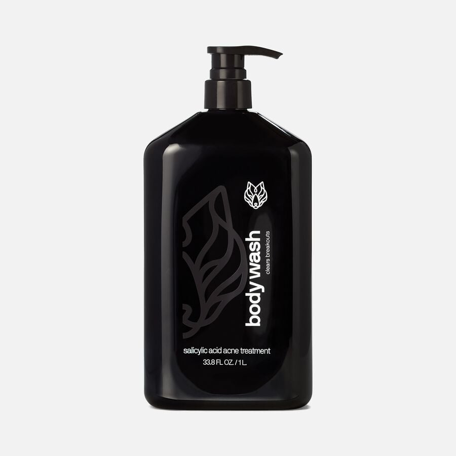 Black Wolf Acne Charcoal Body Wash, , large image number 1