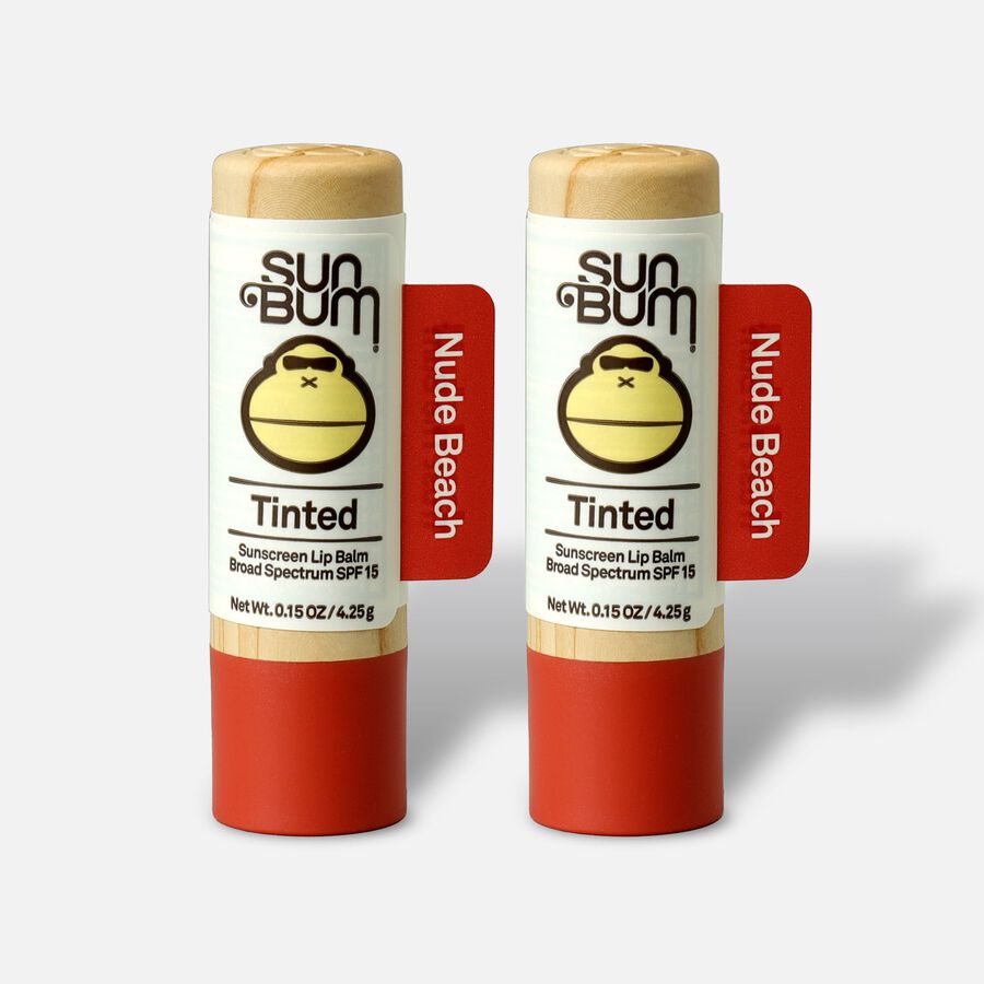 Sun Bum SPF 15 Tinted Lip Balm, Nude Beach, .15 oz. (2-Pack), , large image number 0