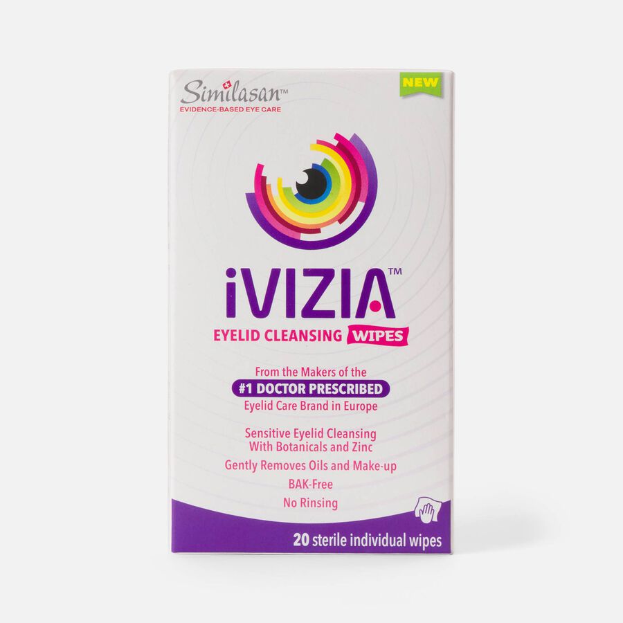 iVIZIA Eyelid Cleansing Wipes, 20 ct., , large image number 0