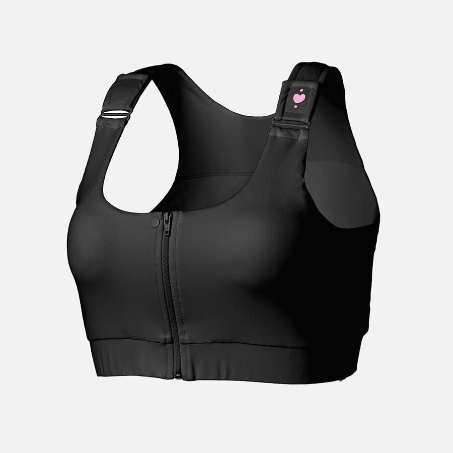 heart&core Shirl Post-Surgical Bra, Black, , large image number 0