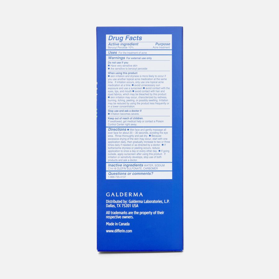 Differin Maximum Strength Acne Foaming Cleanser,  5 oz., , large image number 1