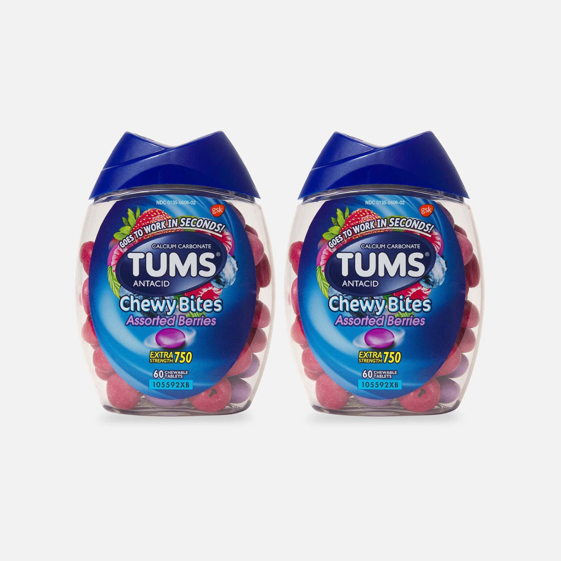 FSA Eligible TUMS Ultra Strength Chewy Antacid Tablets, Assorted