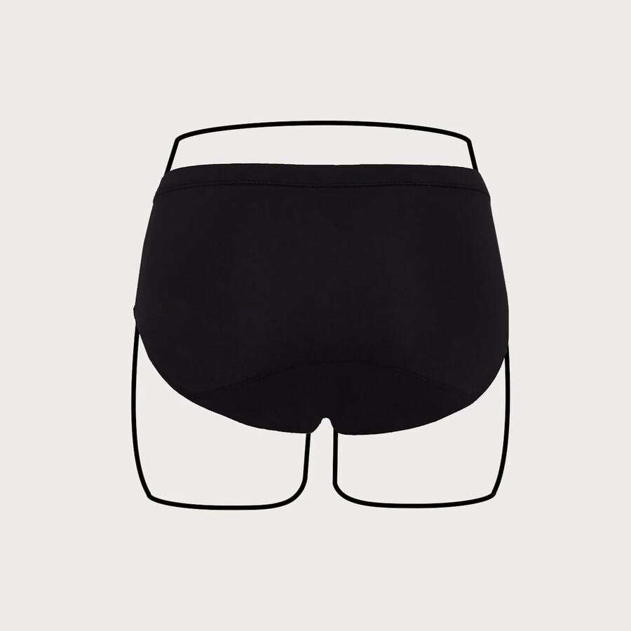 Thinx Teens All Day Brief, Black, Size 11/12, , large image number 2