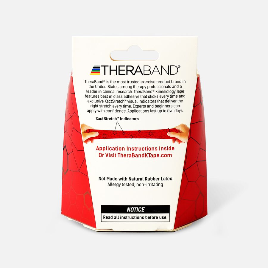 Theraband® Kinesiology Tape Precut Roll Red/Black, 20 ct., , large image number 1