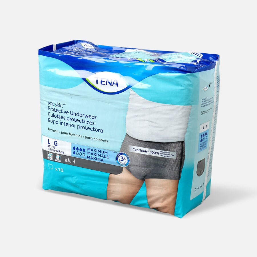 TENA ProSkin™ Protective Incontinence Underwear for Men, Maximum Absorbency, Large, 18 ct., , large image number 2