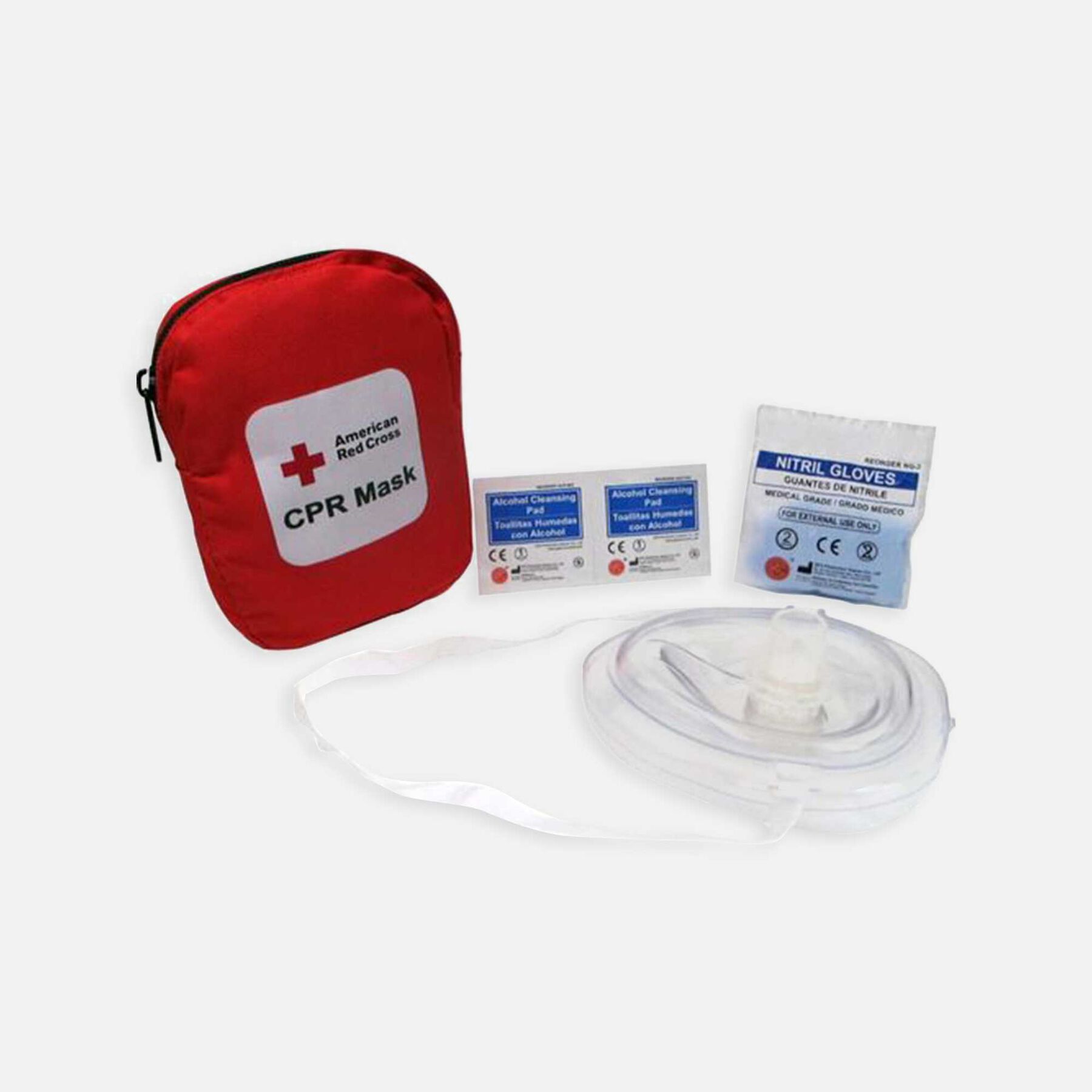 FSA Eligible Genuine First Aid Portable CPR Mask, Soft Case
