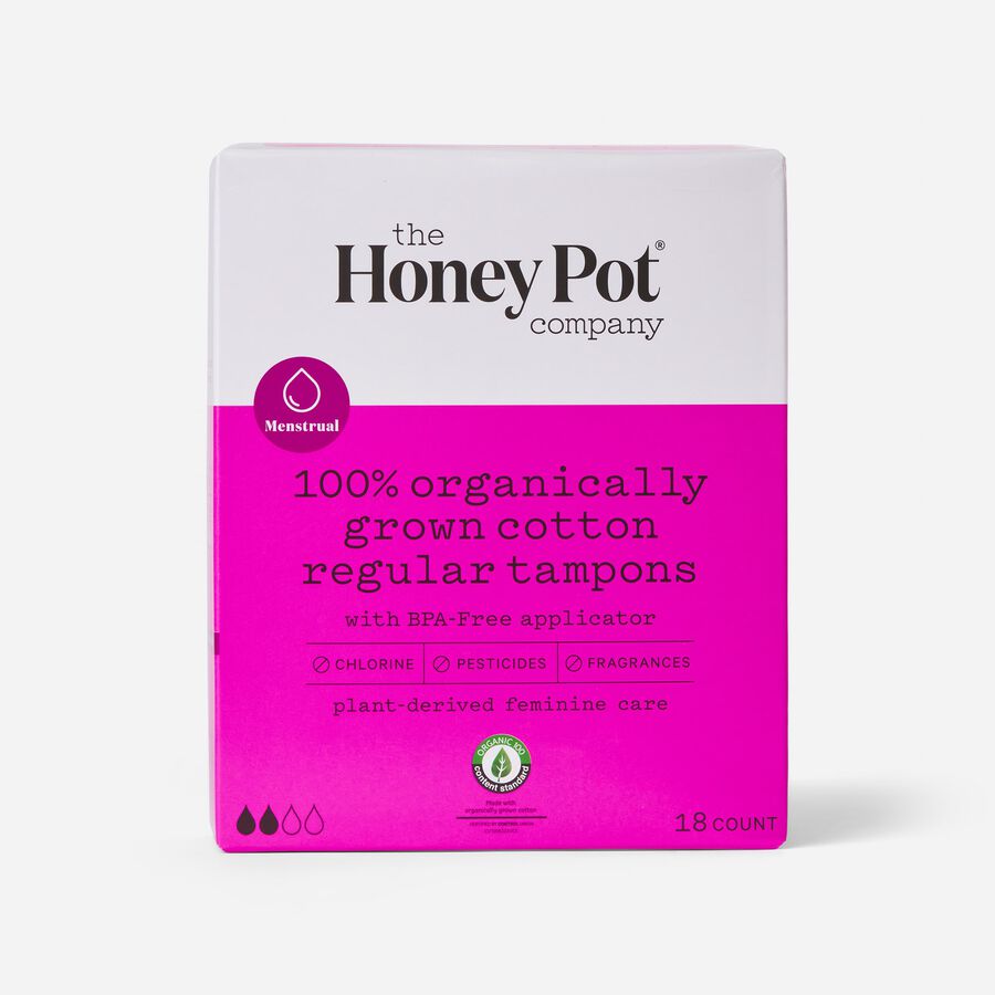 The Honey Pot Organic Tampons, 18ct