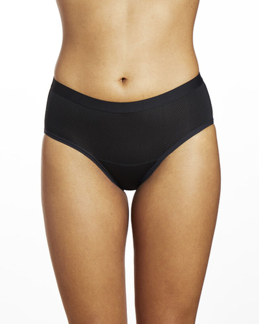 Thinx Period Proof Air Hiphugger, Black, , large image number 6