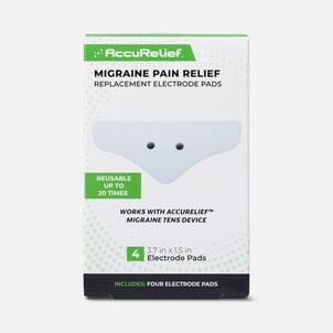 AccuRelief&trade; Migraine Pain Relief Replacement Electrode Pads, 4-Pack