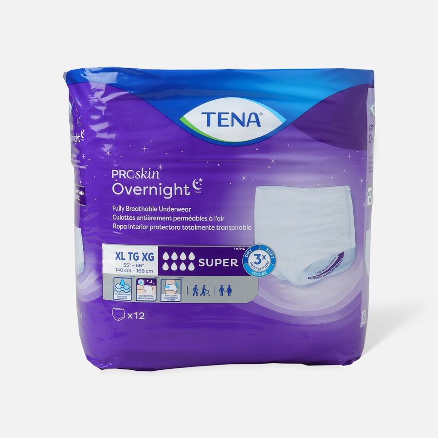 TENA Protective Underwear, Overnight Super, Medium 34"- 44", , large image number 2