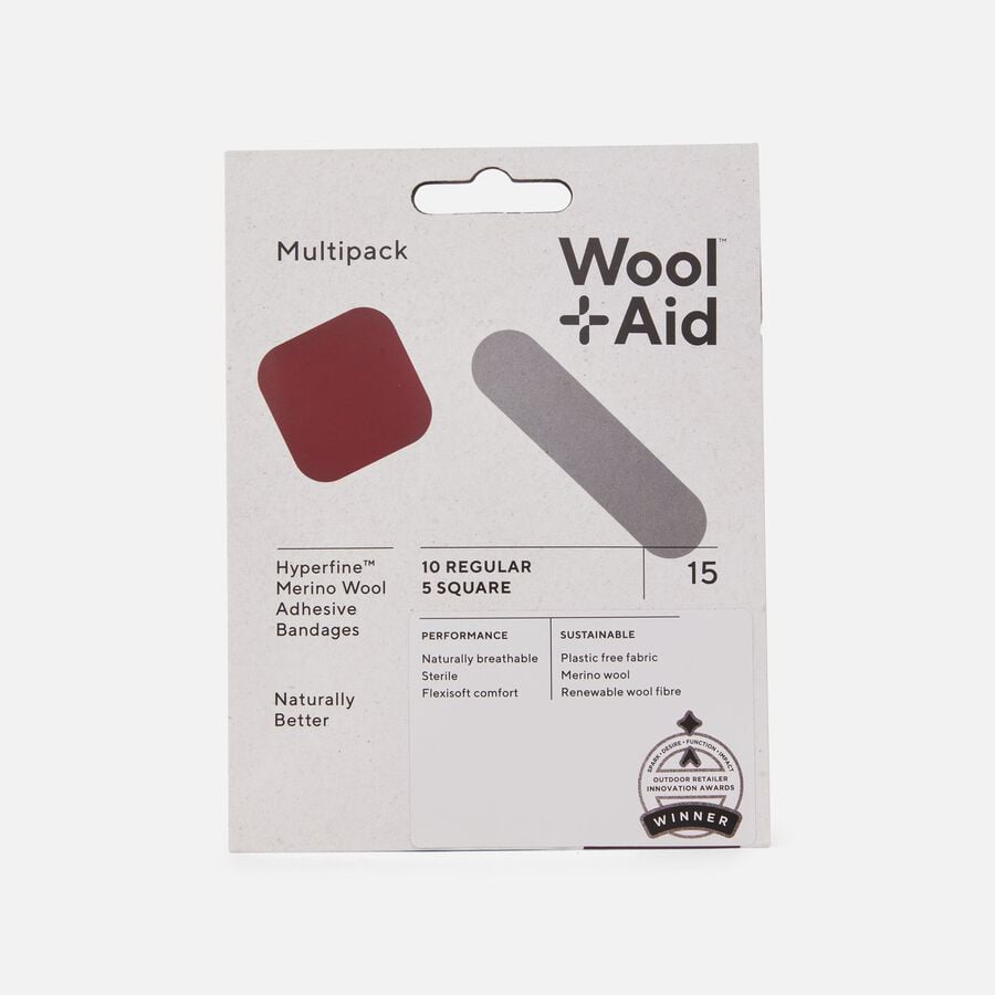 WoolAid Merino Wool Adhesive Bandages, Multipack, 15 ct., , large image number 0
