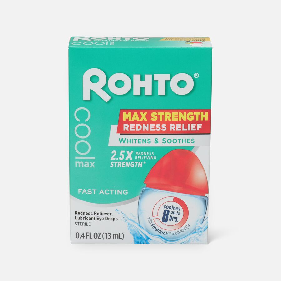 Rohto Cool Max Redness Relief Eye Drops, 13 mL, , large image number 0