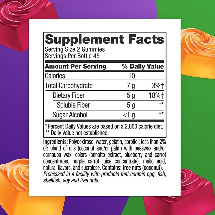 Vitafusion Fiber Well Gummies, Sugar-Free, 90 ct. (2-Pack), , large image number 1
