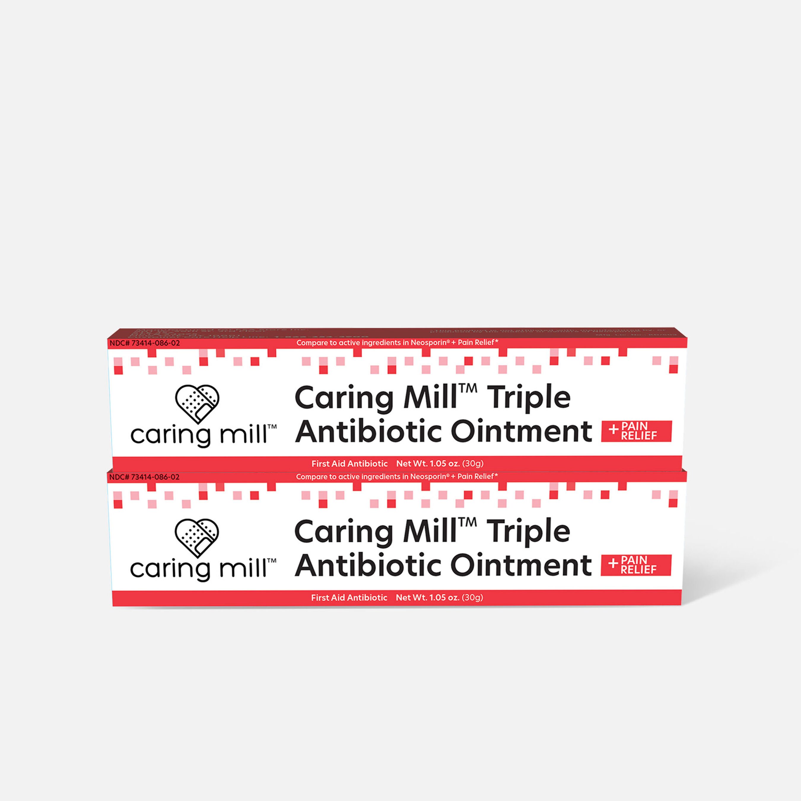 FSA Eligible Caring Mill ™ 3x Antibiotic Ointment Plus Pain Relief 1 oz