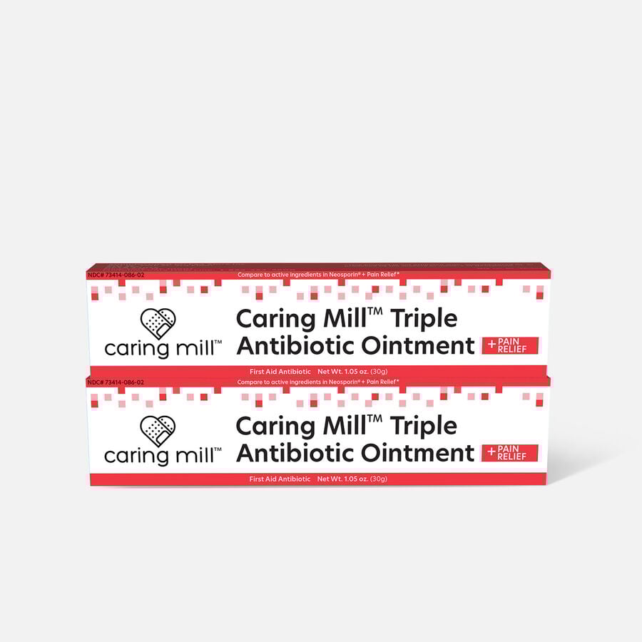 Caring Mill ™ 3x Antibiotic Ointment Plus Pain Relief 1 oz. (2-Pack), , large image number 0