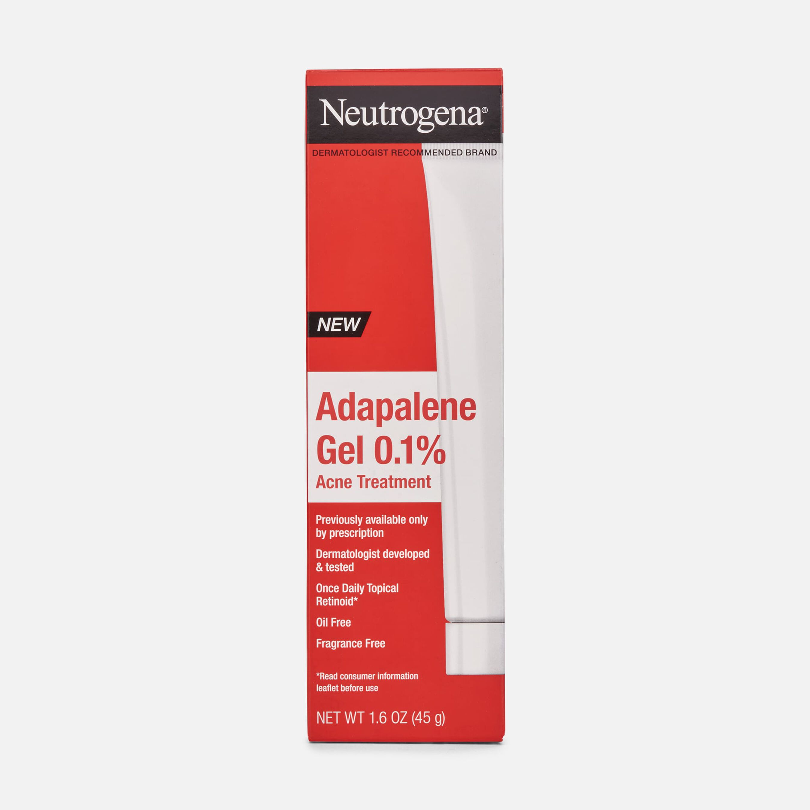 FSA Eligible Neutrogena Stubborn Acne Adapalene Gel 0.1 Acne Treatment