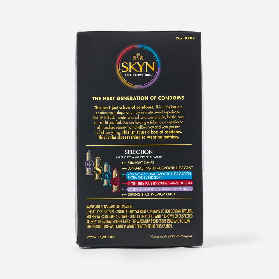 SKYN Selection Non-Latex Condom, 10 ct., , large image number 1