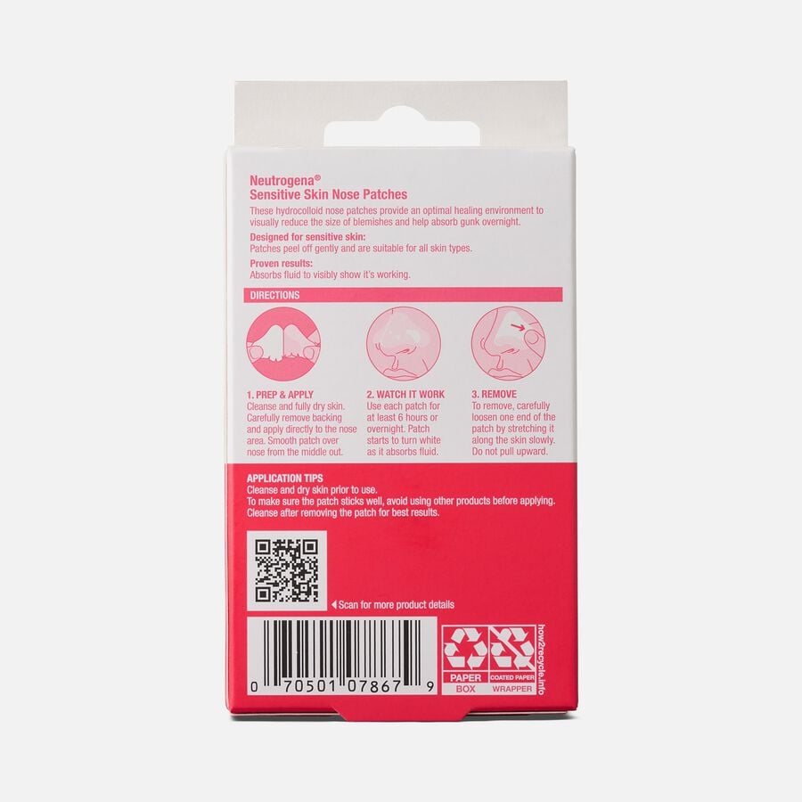 Neutrogena Sensitive Skin Acne Nose Patch, 10 ct., , large image number 1