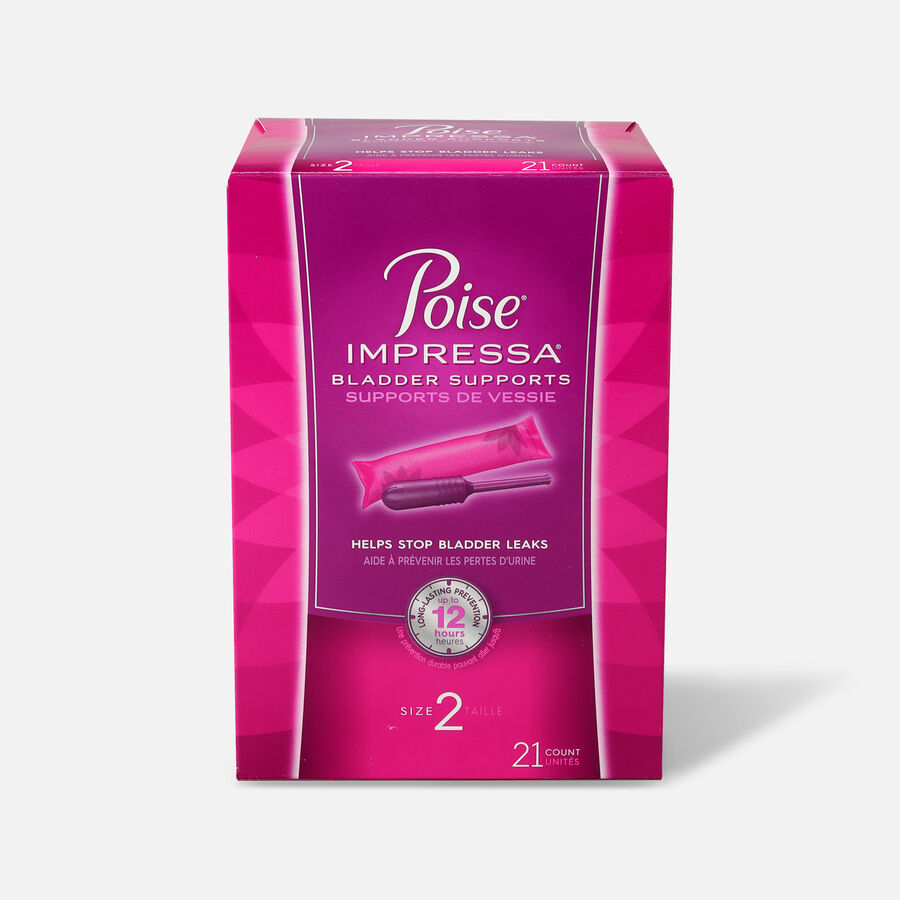 Poise Impressa Bladder Supports for Women, 21 Count