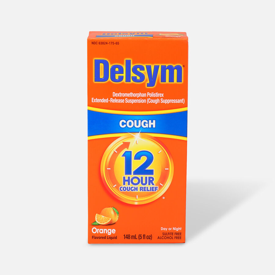 Delsym Adult Liquid, Orange with Dosage Cup, 5 oz., , large image number 0