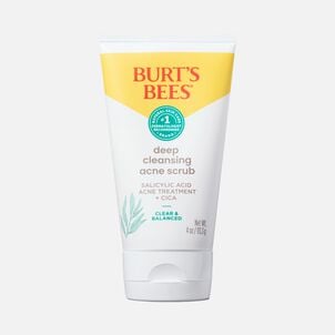 Burt's Bees Clear and Balanced Deep Cleansing Acne Scrub, 4 oz.