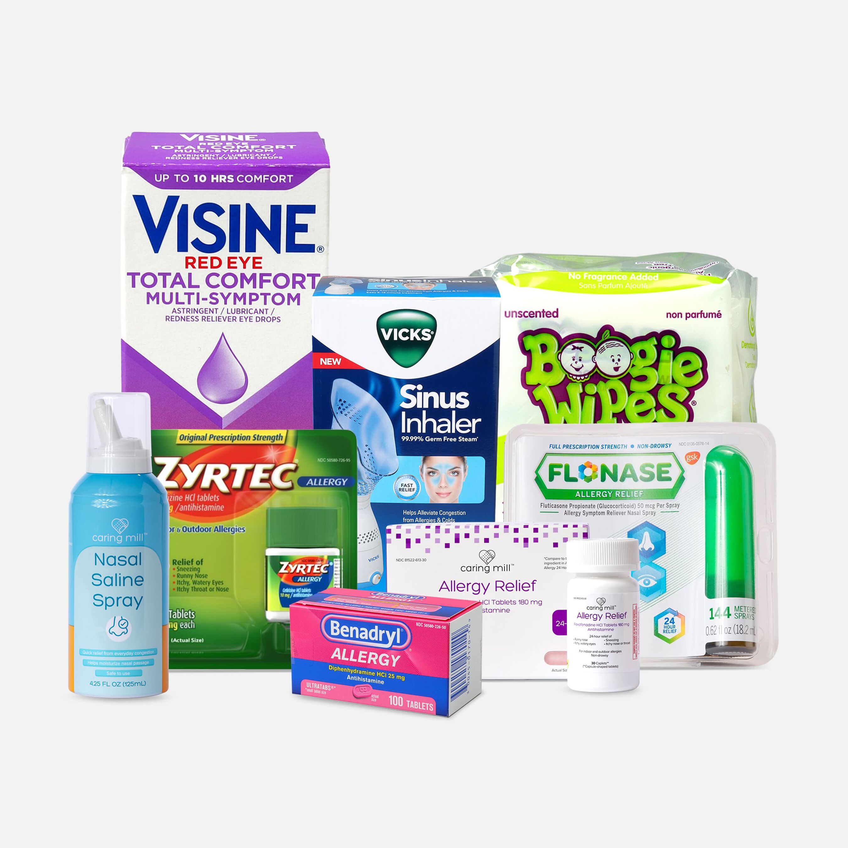 FSA Eligible Shop Allergy & Sinus Bundle featuring Zyrtec from FSA Store