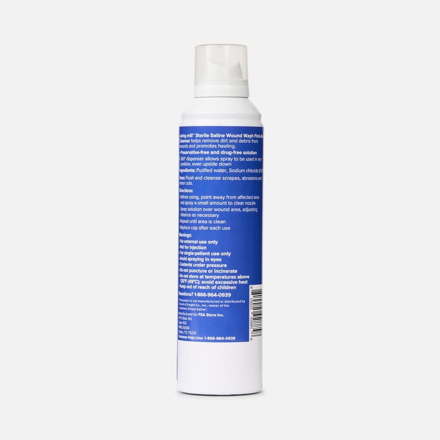 Caring Mill&trade; Saline Wound Wash Spray, 7.4 oz., , large image number 1