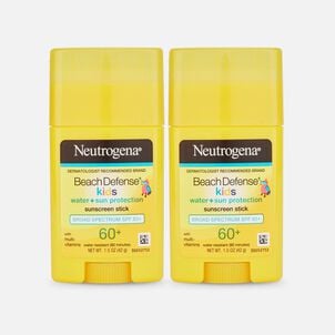 Neutrogena Beach Defense Kids Sunscreen Stick, SPF 60+, 1.5 oz. (2-Pack)