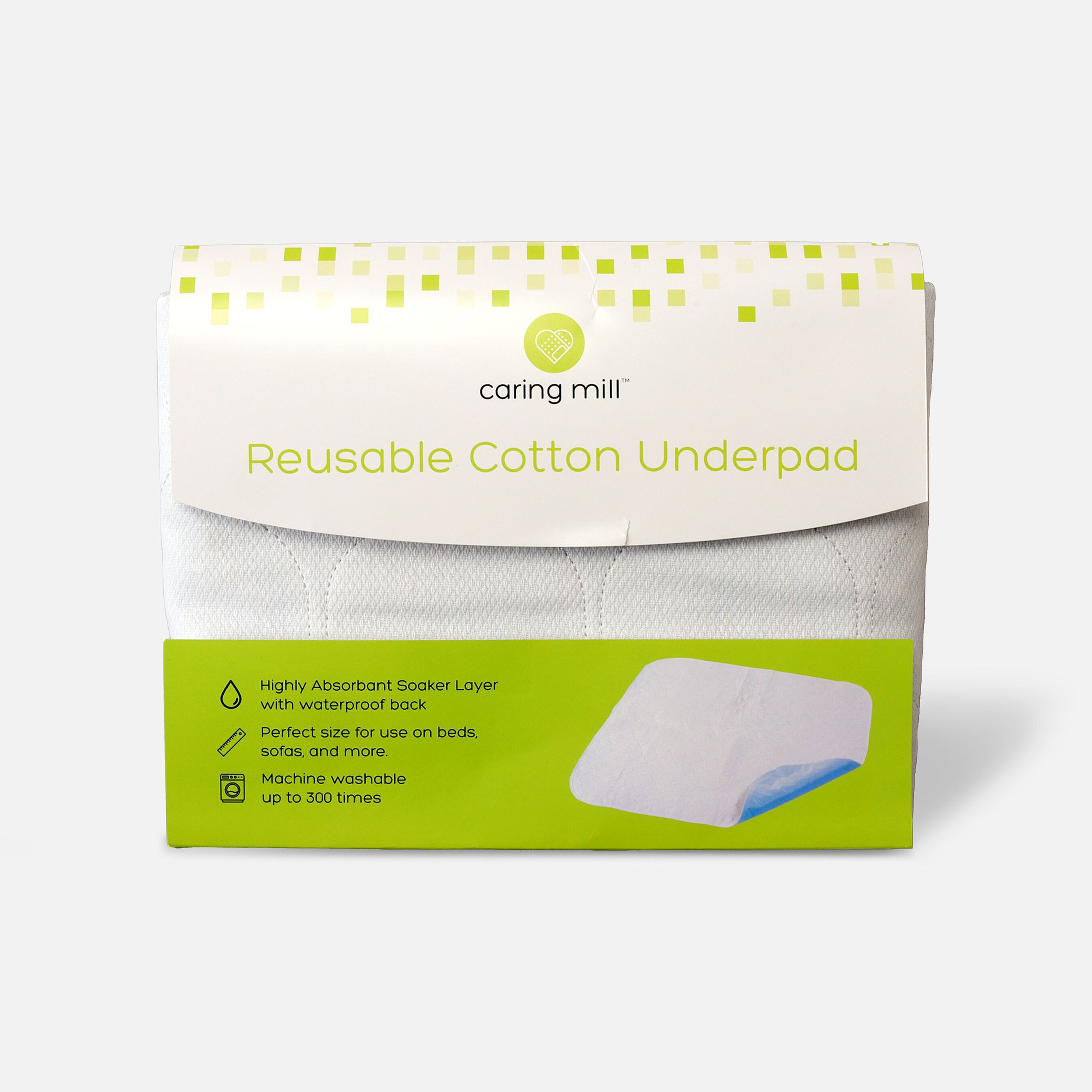 Caring Mill™ Reusable Cotton Underpad