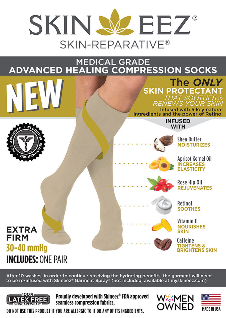 Skineez SkinReparative Hydrating Compression Socks, 3040