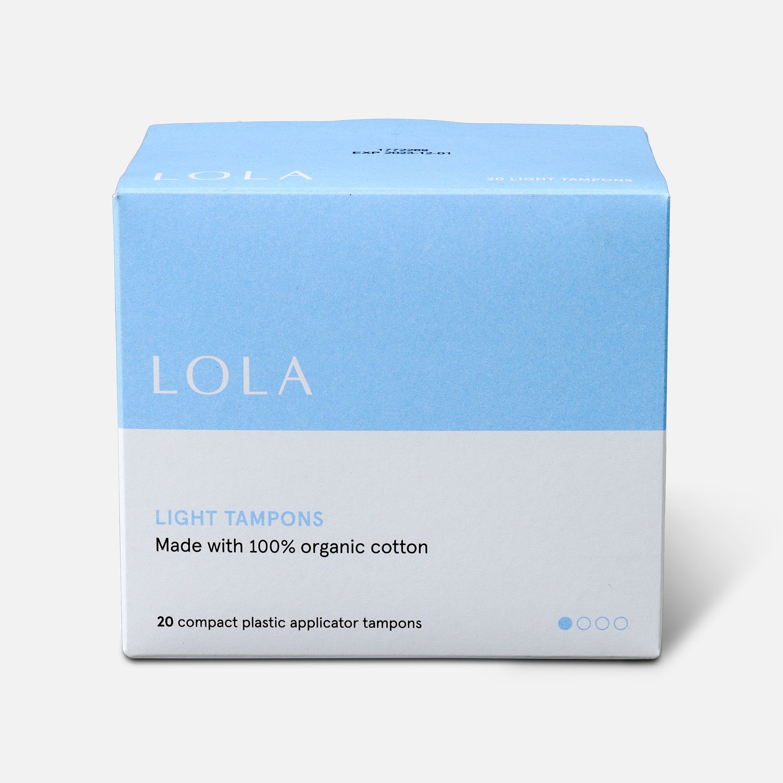 FSA Eligible LOLA Tampons, Compact Plastic Applicator, 20 ct. FSA Store