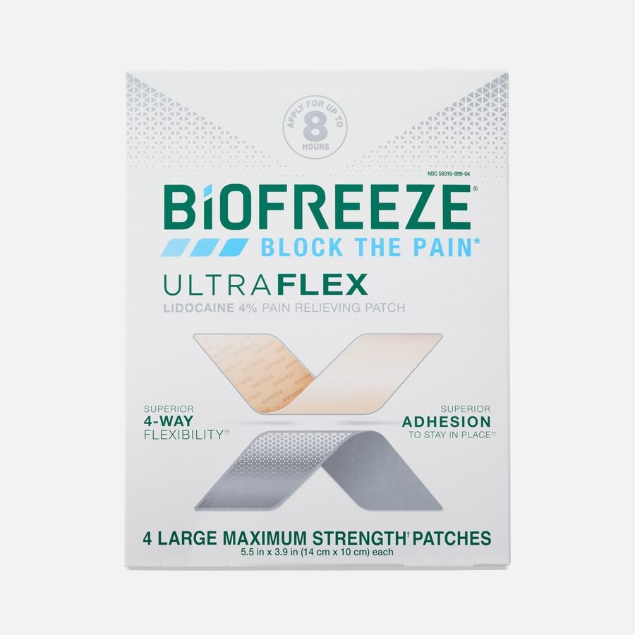 Biofreeze&reg; Ultraflex Maximum Strength Pain Relief Patches, 4 ct., , large image number 0