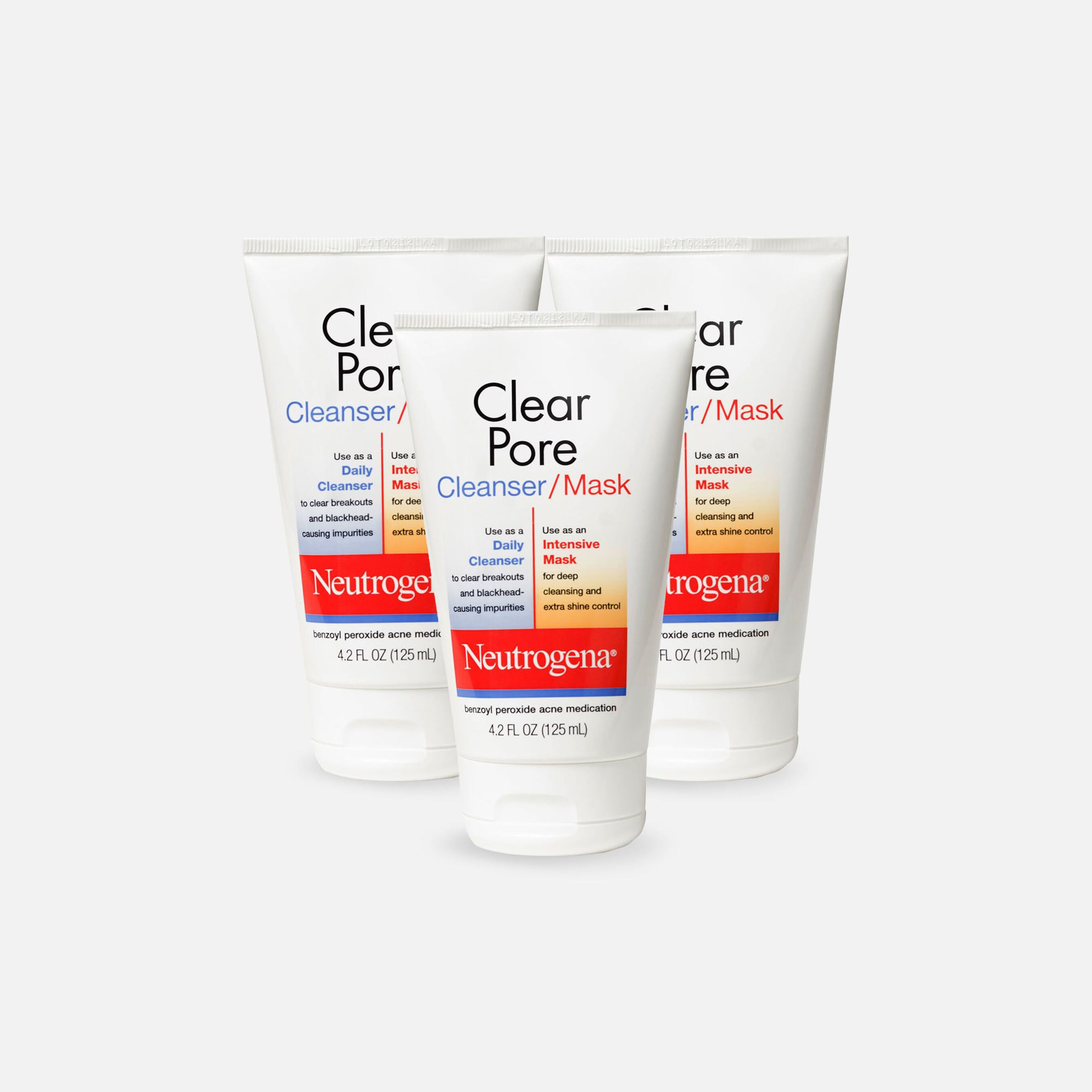 FSA Eligible Neutrogena Clear Pore Cleanser/Mask, 4.2 oz. (3Pack