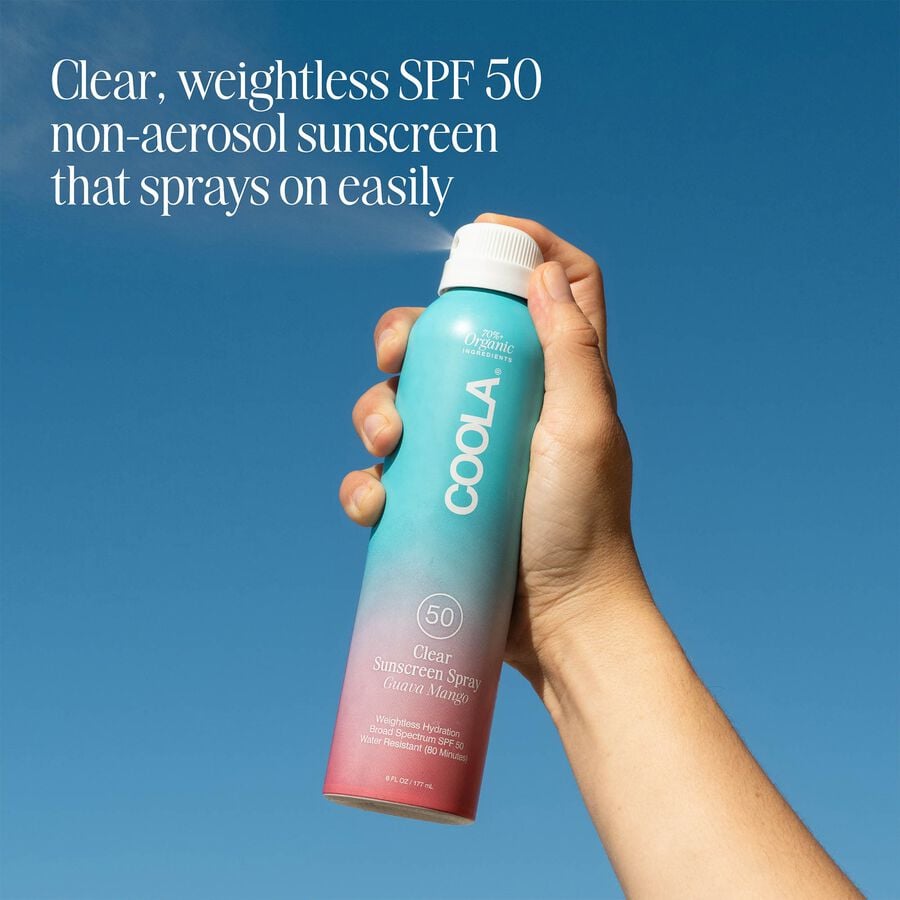 COOLA Classic Body Organic Sunscreen Spray SPF 50, Guava Mango, 6 oz., , large image number 3