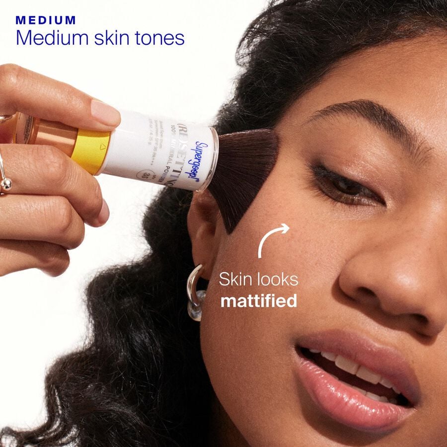 Supergoop! (Re)setting 100% Mineral Powder, SPF 35, Medium, 0.15 oz., , large image number 2