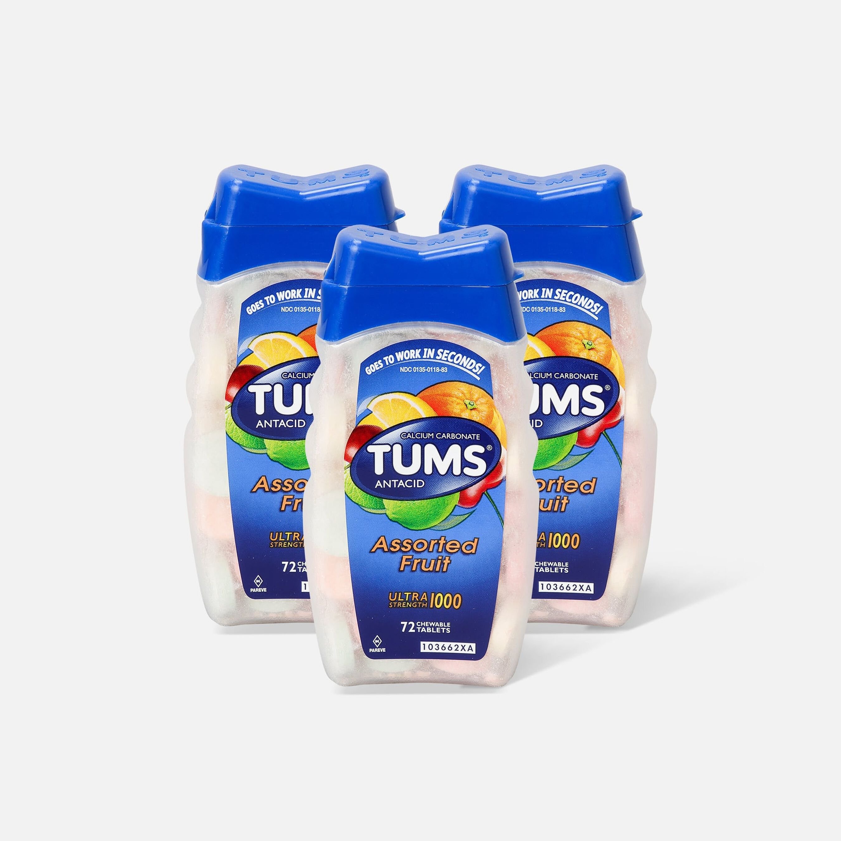 FSA Eligible TUMS Ultra Strength Assorted Fruit Antacid Chewable