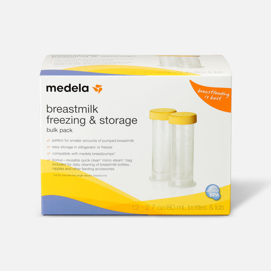 Medela 80 mL Breast Milk Freezing & Storage, 12-Pack, , large image number 0