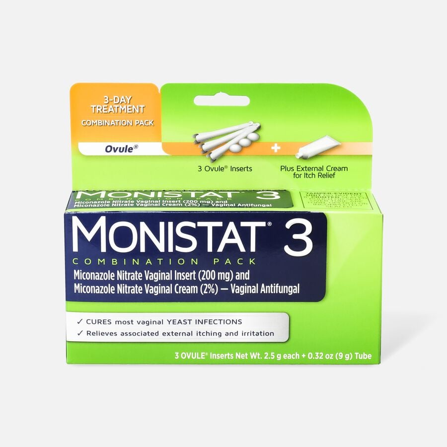 Monistat 3, Cure and Itch Relief, , large image number 0