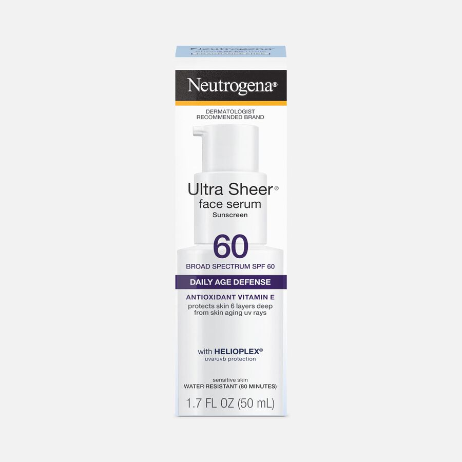 Neutrogena Ultra Sheer Face Serum SPF 60, 1.7 oz., , large image number 0