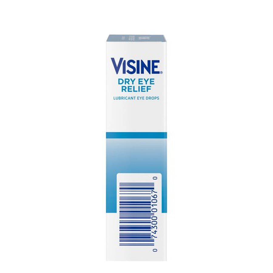 Visine Dry Eye Relief Lubricating Eye Drops for Dry Eyes, .5 fl oz., , large image number 6