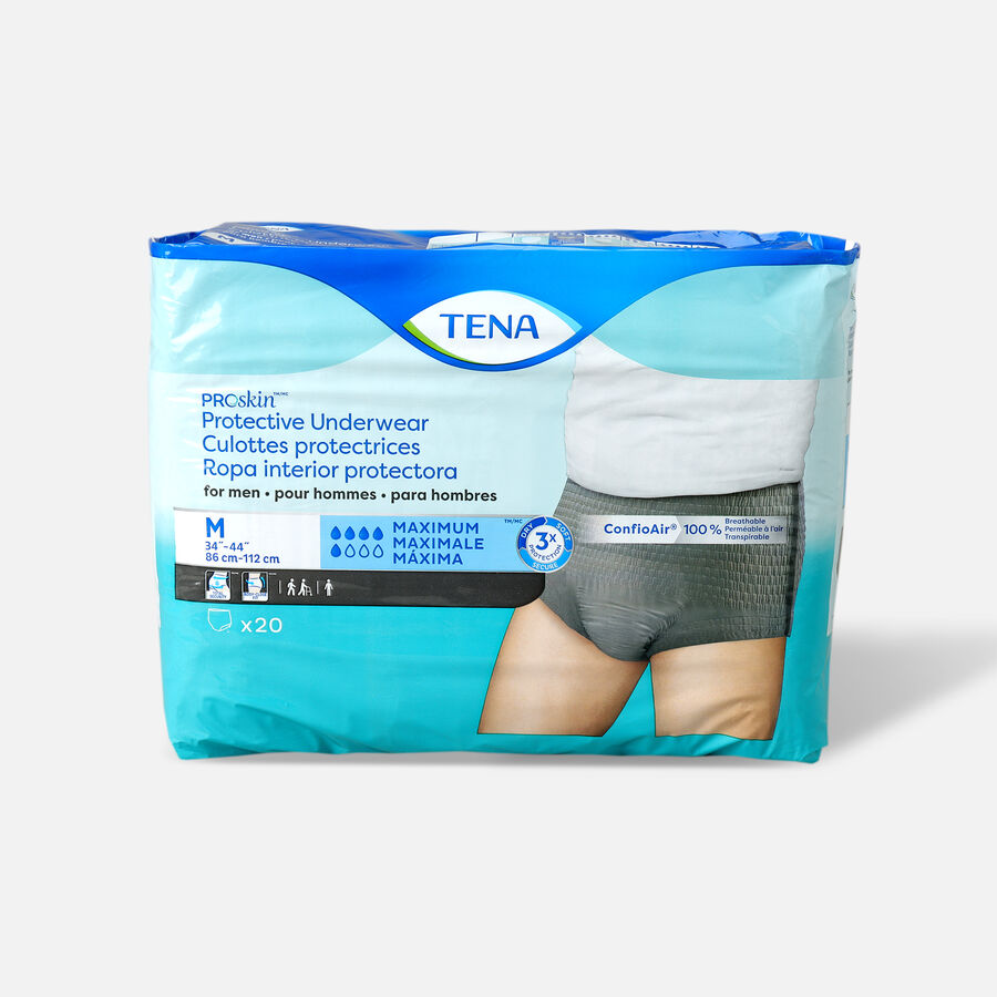 TENA ProSkin™ Protective Incontinence Underwear for Men, Maximum Absorbency, Small/Medium, 20 ct., , large image number 0