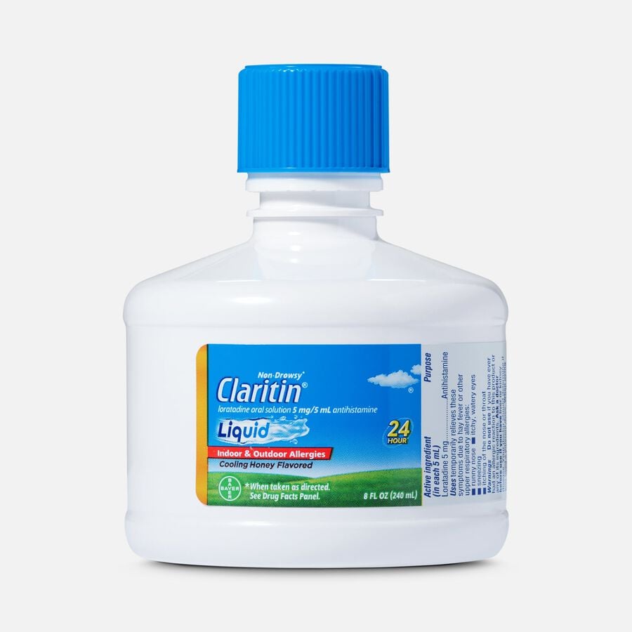 Claritin Liquid Allergy Medicine for Adults, Cooling Honey, 8 fl. oz., , large image number 2