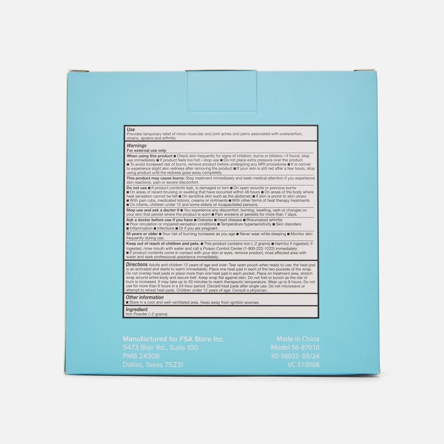 Caring Mill™ Air-Activated Back Heat Wrap, 10 Treatments, , large image number 2